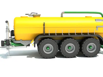 Farm Trailer V2 3D model