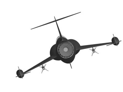 Lockheed F104-G Starfighter 3D model purchase