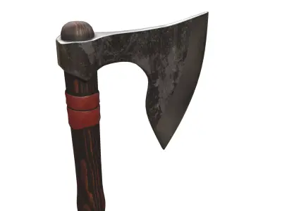 Ax Medieval Low-poly 3D model buy
