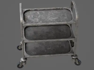 Industrial Tray Game Ready Model Low-poly 3D model