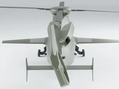 Bell 360 Invictus Low-poly 3D model