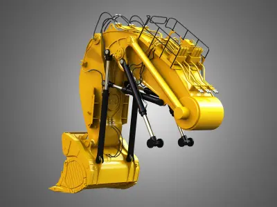 Hydraulic Shovel arm and Bucket  - 6030 FS 3D model
