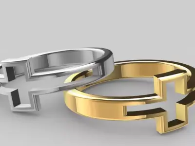 Cross ring Free 3D print model