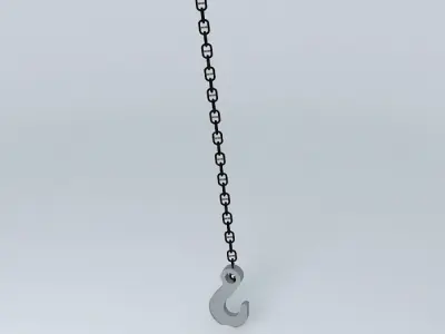 Hook chain Free 3D model