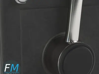 Wall mounted lever 3D model