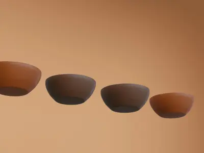 Clay plates free 3d Model Free 3D model