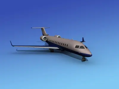 Canadair CRJ100 Executive 3D model