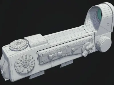 Kobra Gen 3 - Red Dot Sight - PBR Low-poly 3D model