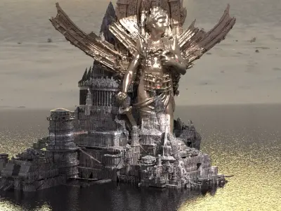  Full Wizard City Capital Kit bash 2 3D model