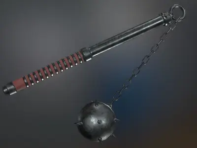 Medieval Weapons Mace Collection - 01 Low-poly 3D model