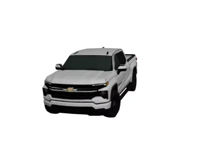 Chevrolet Silverado 2026 Low Poly Modern Pickup Truck 3D Low-poly 3D model