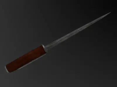US 1917 Trench Knife Low-poly 3D model