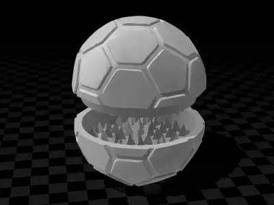 herb spices football grinder 3D print model