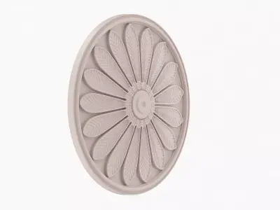 Classic Ceiling Medallion 48 Free 3D model