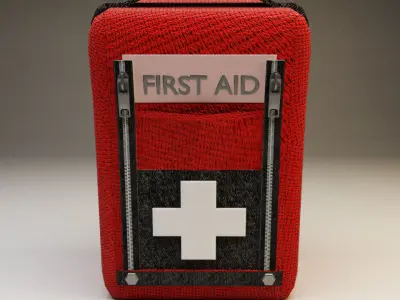 Aid bix model game 3D Low-poly 3D model