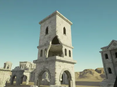 Medieval Ruins pack Unreal Engine 3D model