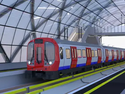 London metro station 3D model