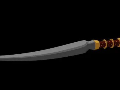 Stylized Dagger Free 3D model