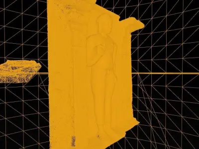 Buddha Full Body Photoscanned Wall Sculpture 3d model 3D model