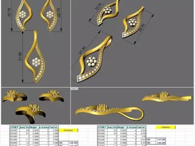 evil eye pendent 3D print model