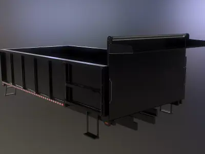 Landscape Dump Truck Body Low-poly 3D model