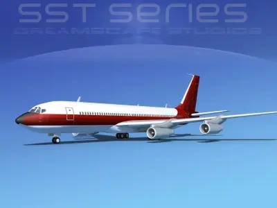 Boeing 707-320 SS Corporate 2 3D model