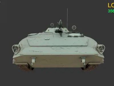 Asset - Army - Tank - BMP 1 Low-poly 3D model
