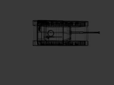 lowpoly tank Free low-poly 3D model by medpoly