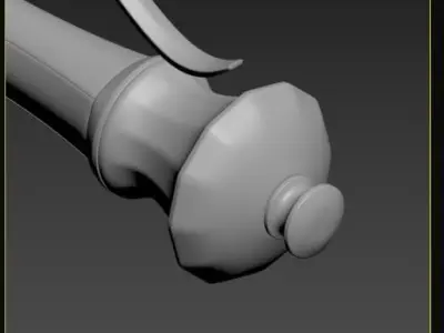 HighPoly Rapier and Dagger 3D model