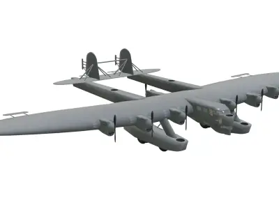 Kalinin K7 Low-poly 3D model