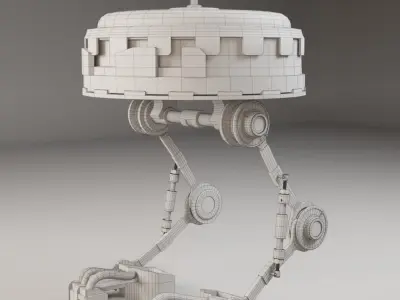  RoBi the robot Low-poly 3D model
