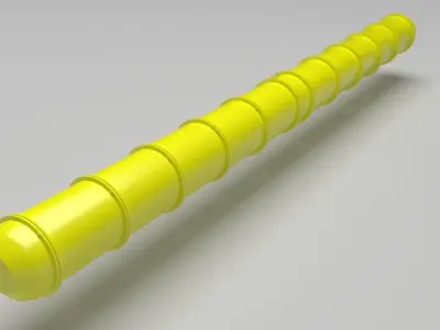 Yellow Pipeline 3D model