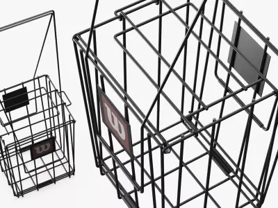Wilson Tennis Ball Hopper Basket with Carry Handle 3D model