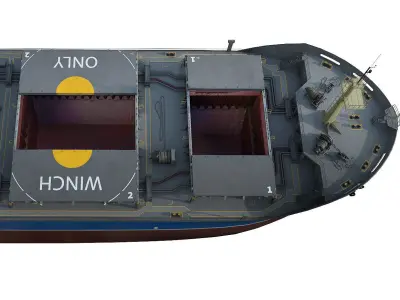 Pack Bulk carrier ships 3D model