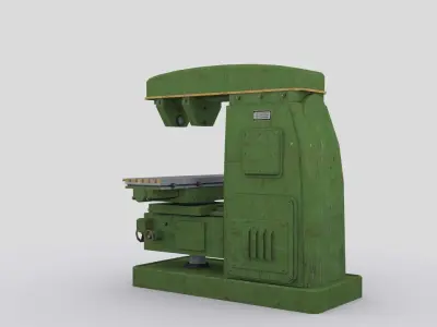 horizontal milling machine 1 Low-poly 3D model