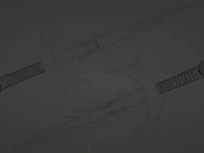 Daggers pair of swords Free 3D model