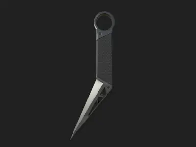 Modern karambit Low-poly 3D model