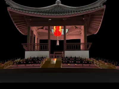 Chinese   pavilion  3D model