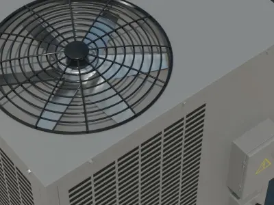 Rooftop AC Unit 2A Low-poly 3D model