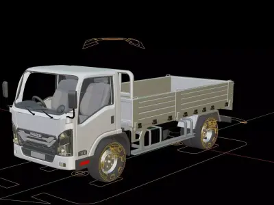 Isuzu Elf Pickup Truck 3D model
