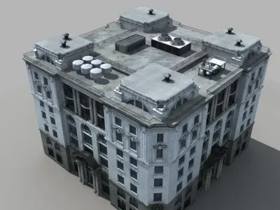 European Building 3D model