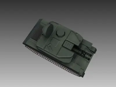 ZSU-23-4 star wars tank Low-poly 3D model