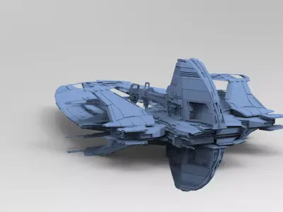 Dark Terra Former ship 6  3D model