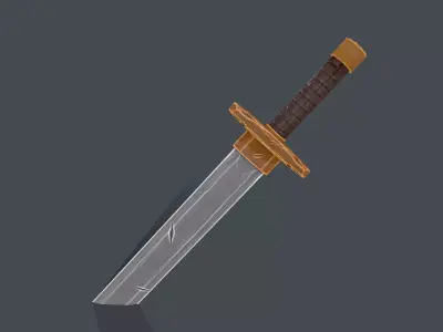 The sword Low-poly 3D model