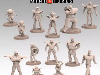 Term 4 - Namek Saga Part 2 - Ginyu Force - Turles Crusher Corps  3D print model