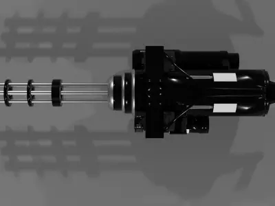Real mini gun  3D model