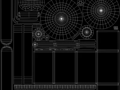 Old antique camera Low-poly 3D model