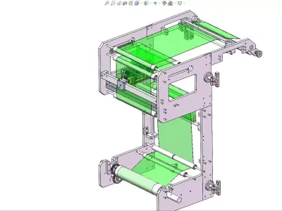 VFFS vertical packaging machine MZ320  3D model