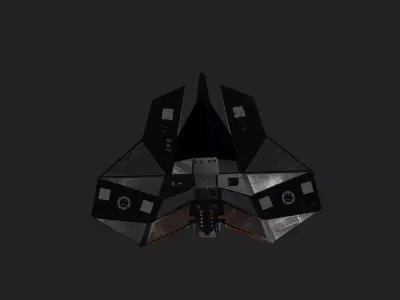 Spaceship star wars Low-poly 3D model