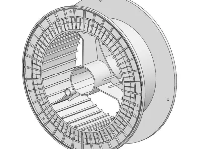 Welding Wire Drum  3D model